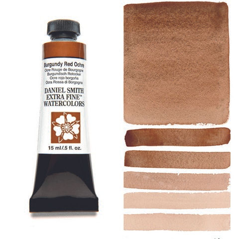 Daniel Smith Extra Fine Watercolor, 15 ml, Burgundy Red Ochre