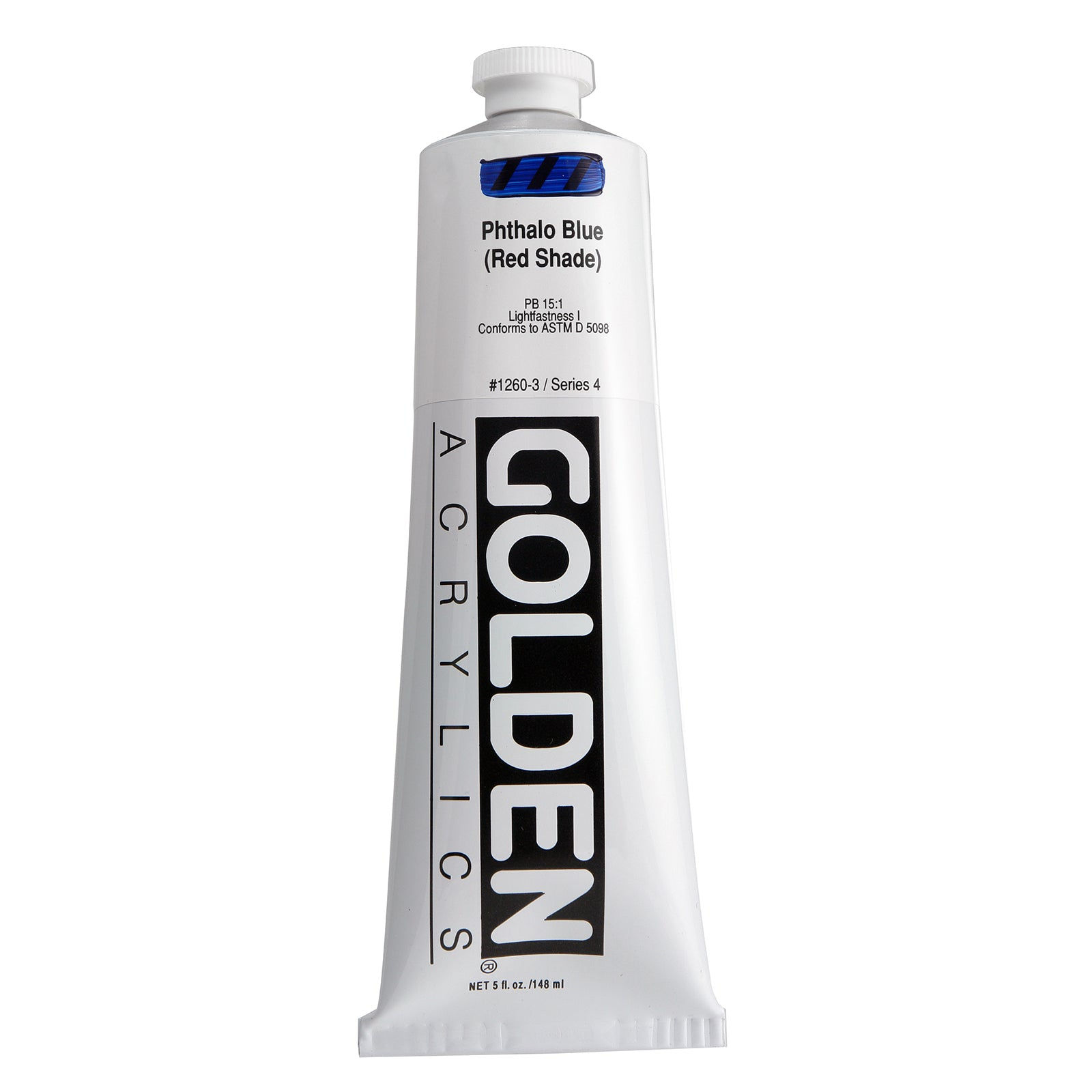 GOLDEN Heavy Body Acrylic, 5 oz., Phthalo Blue/ Red Shade