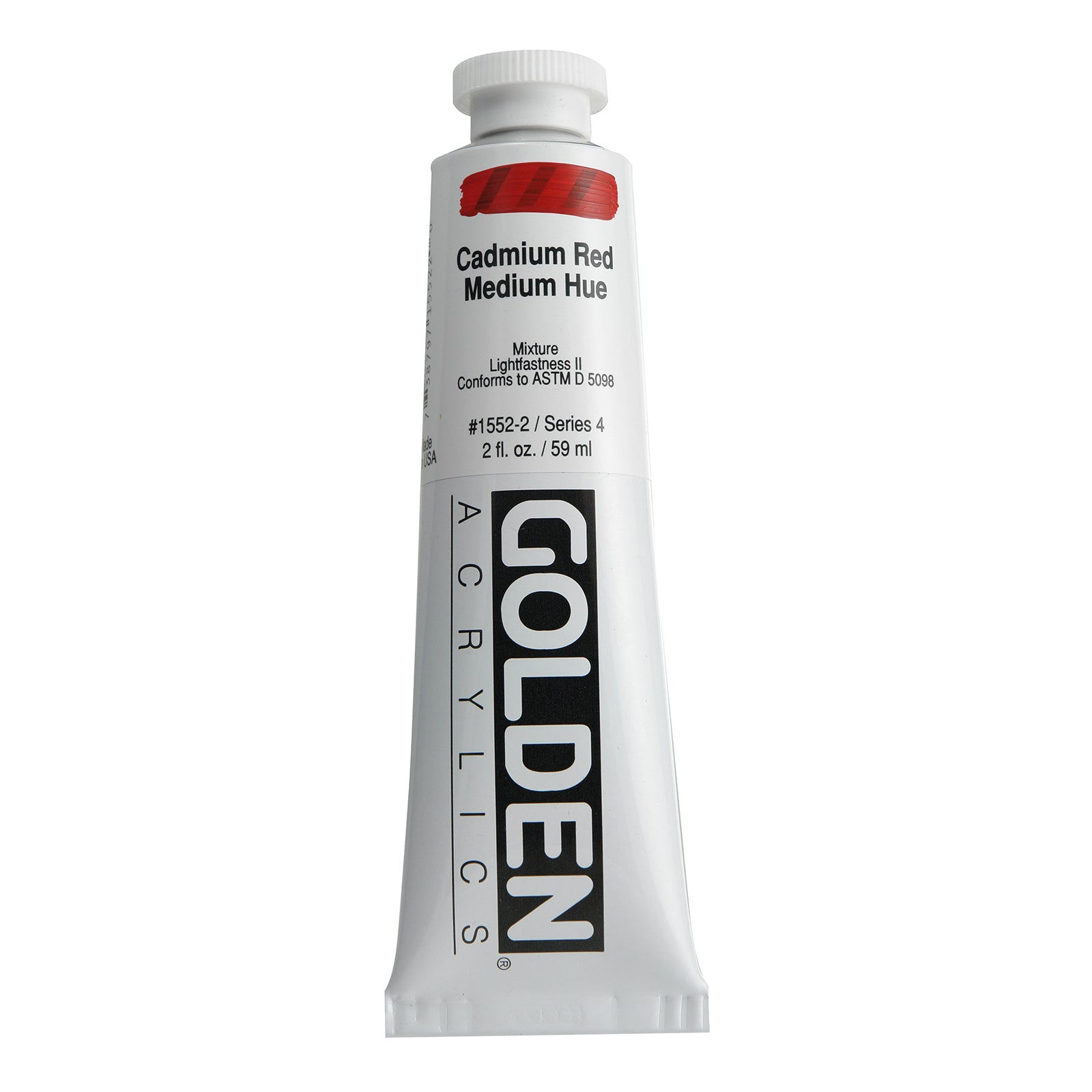 GOLDEN Heavy Body Acrylic, 2 oz., Cadmium Red Medium Hue