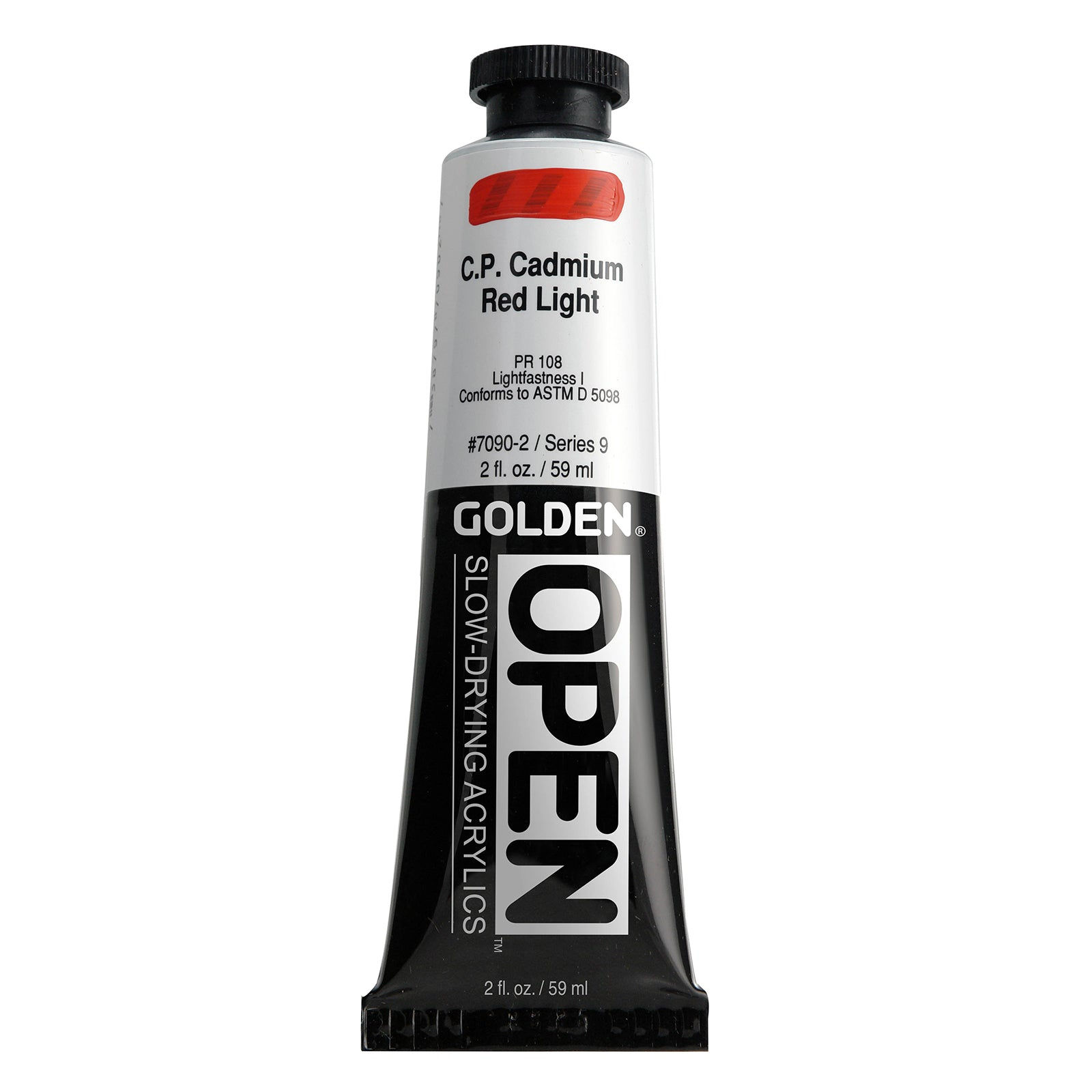 Golden?? OPEN Acrylic, 2 oz., C.P. Cadmium Red Light