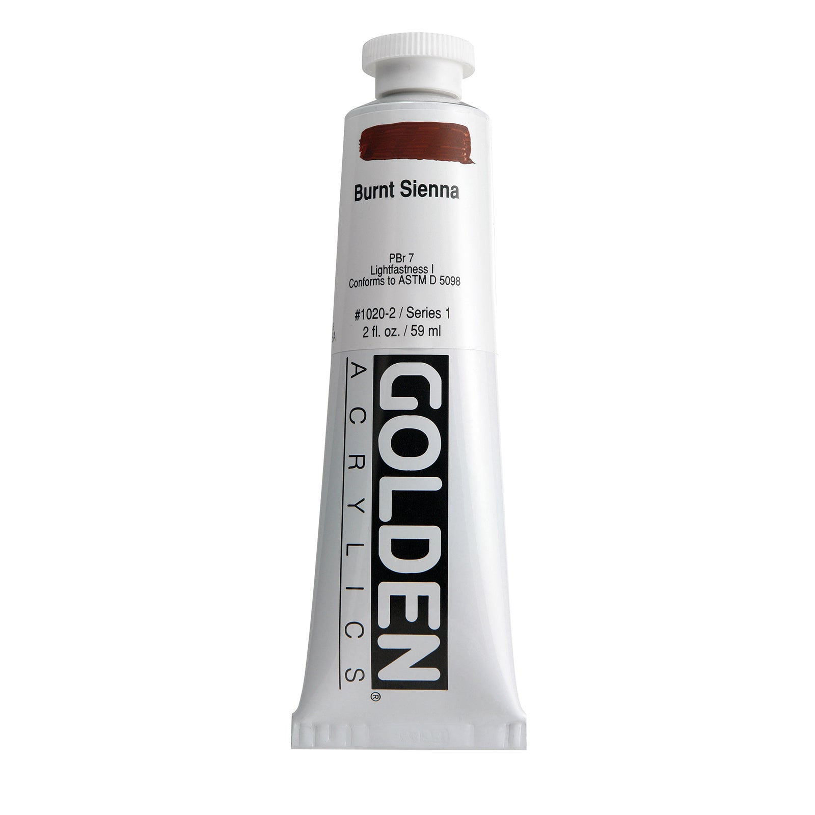GOLDENHeavy Body Acrylics, 2oz., Burnt Sienna
