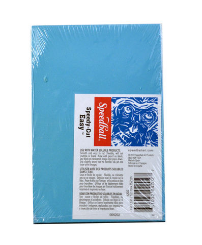 Speedball Speedy Cut Easy Block, 4in x 6in, Blue, Block