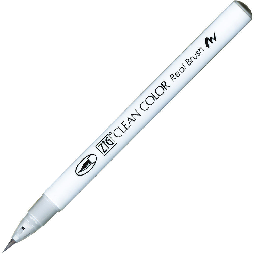 Kuretake Zig Clean Color Real Brush Marker, Pale Gray