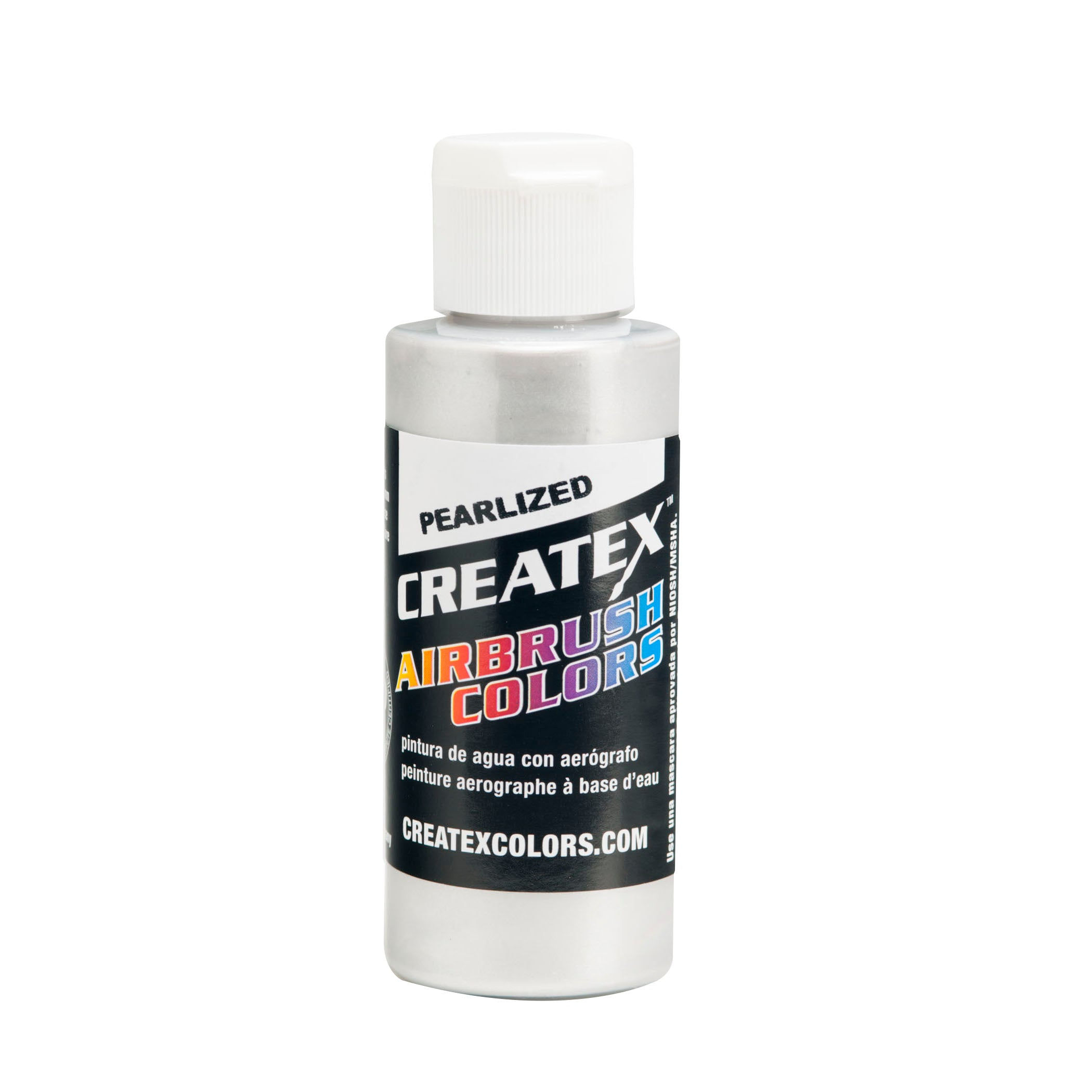Createx Airbrush Color, Pearlized, 2 oz., Silver