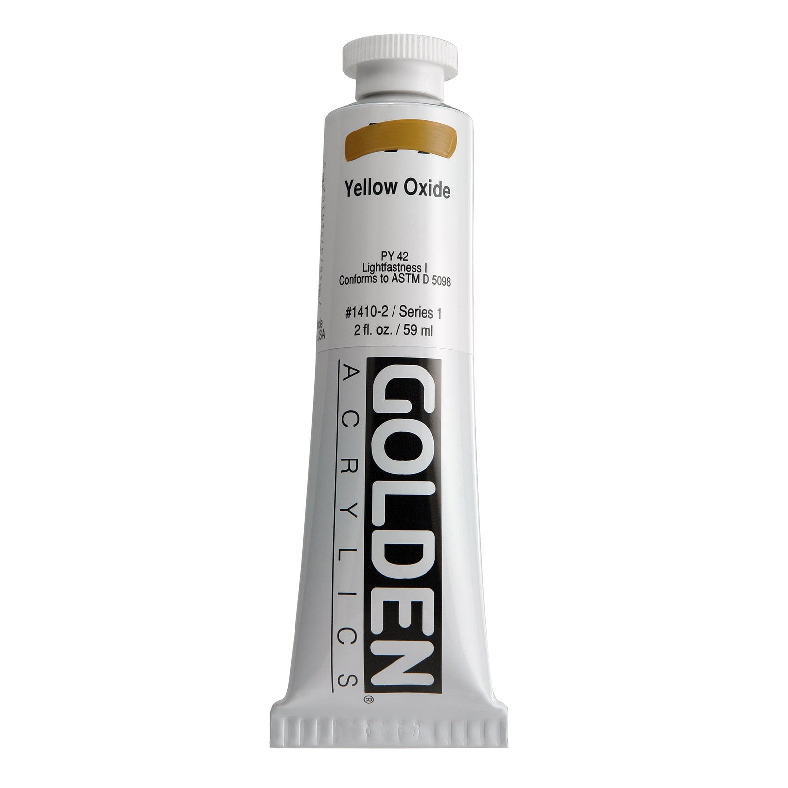 GOLDEN Heavy Body Acrylic, 2 oz., Yellow Oxide