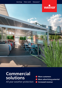 Weinor Commercial solutions: All year weather protection for outdoor spaces.
