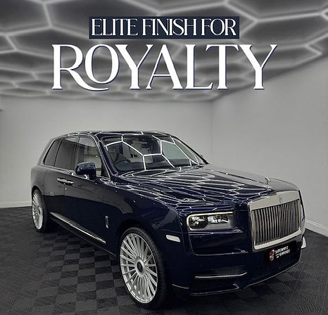 Front view of white Rolls-Royce Cullinan luxury SUV hire vehicle