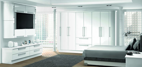 Duplicate of image eight showing white bedroom storage and a bed