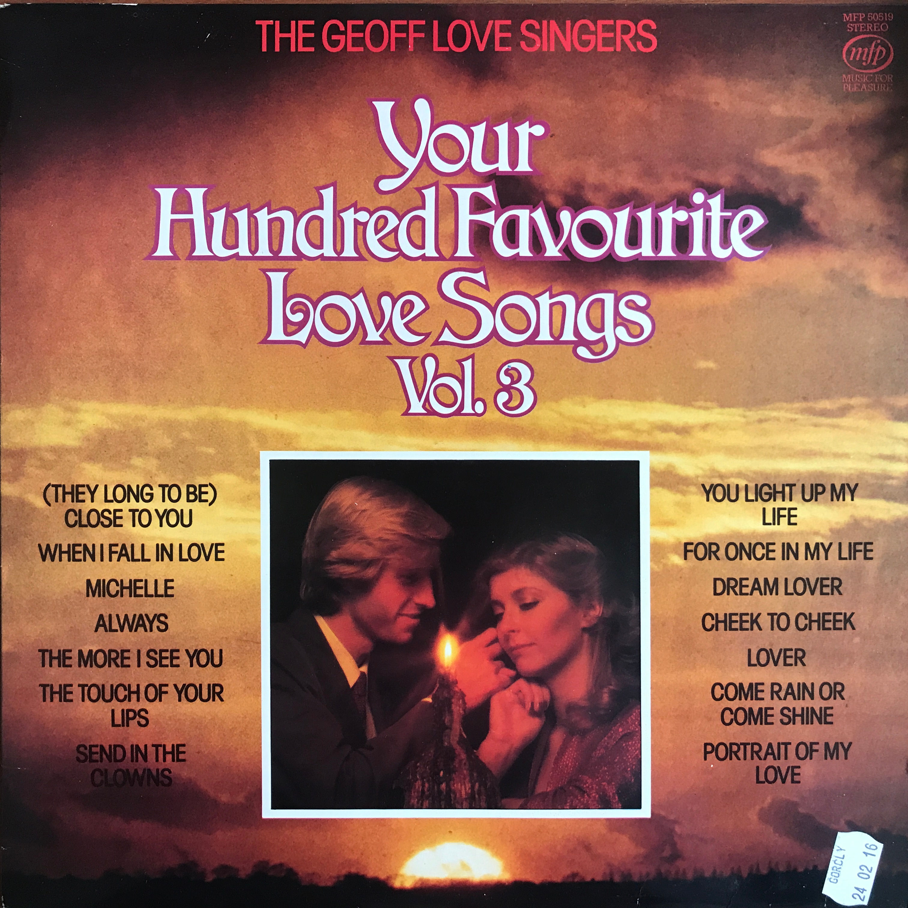 The Geoff Love Singers – Your Hundred Favourite Love Songs Vol. 3