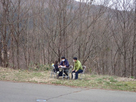 青空学級・原木の伐り出し