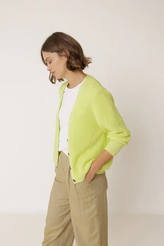 Thumbnail: Indi & Cold Lime Green Cardigan