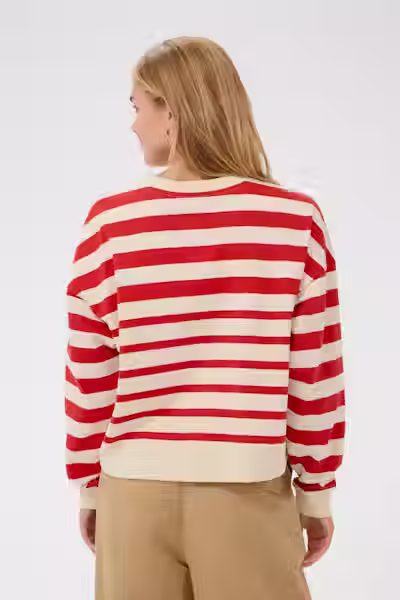 Thumbnail: Saint Tropez Philene  Stripe Sweatshirt