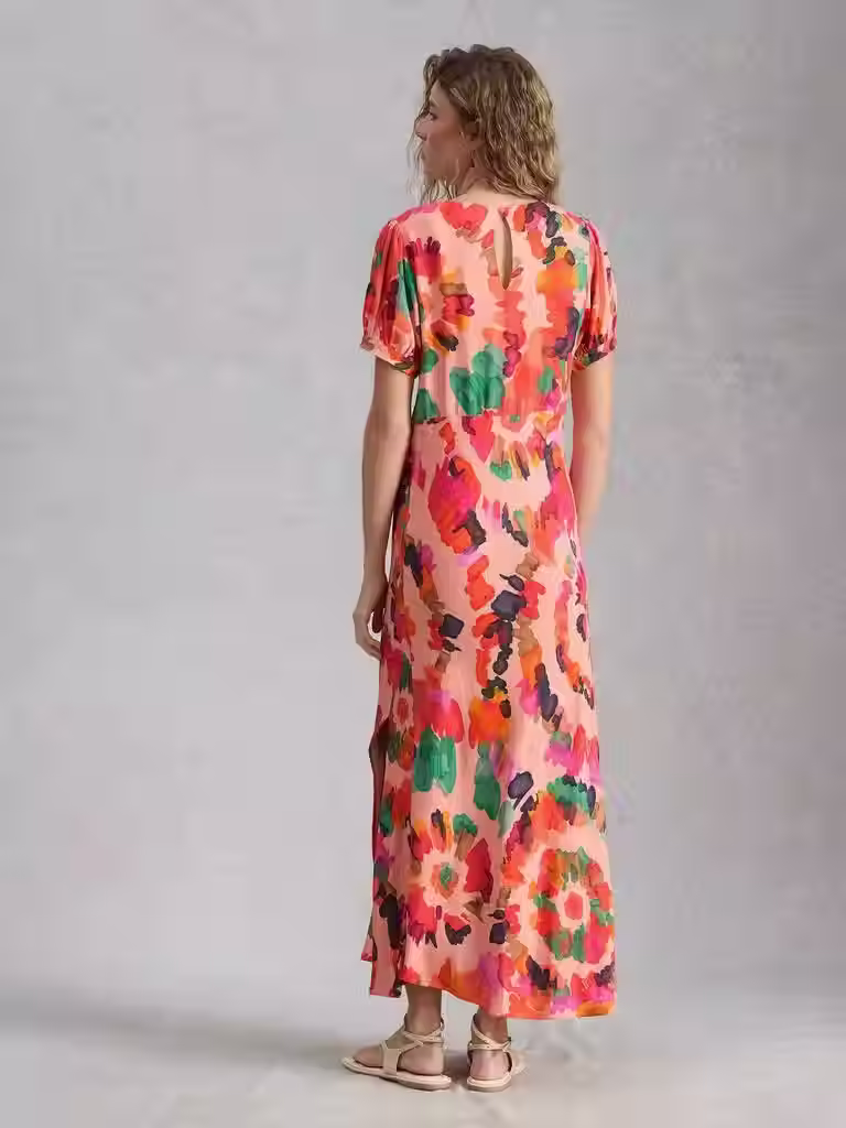 Thumbnail: White Stuff Hope Printed Bias Cut Dress