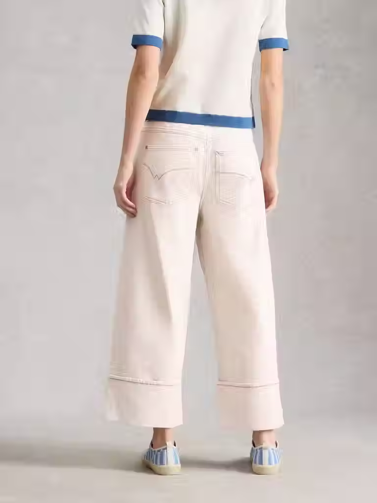Thumbnail: White Stuff Bailey Straight Turn Up Jeans