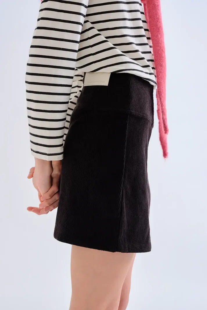 Thumbnail: Compania Fantastica Black Cord Skirt