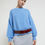 Thumbnail: Otto'dame Blue Textured Knit Sweater