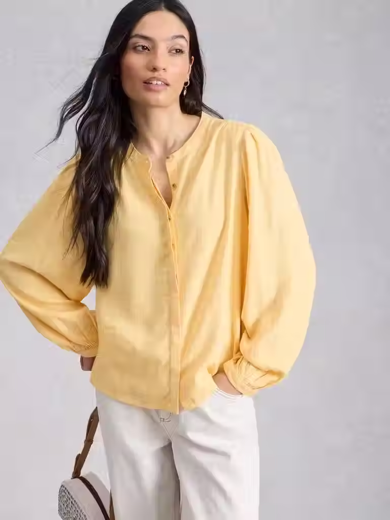 Thumbnail: White Stuff Lana Linen Blend Top