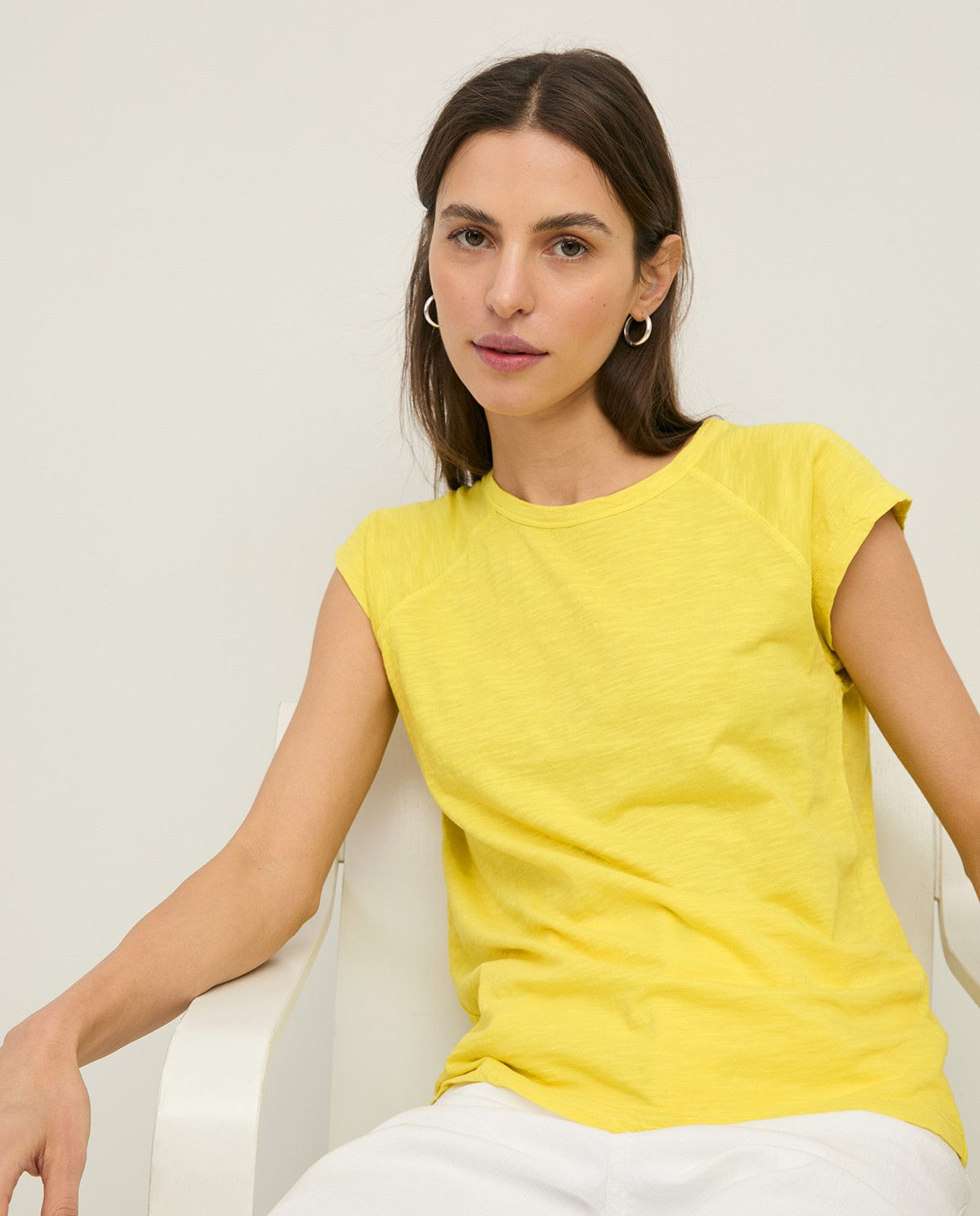 Yerse Cotton Cap sleeve T Shirt