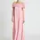 Thumbnail: compania fantastica Long pink boat neckline dress