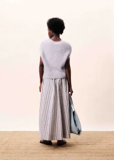 Thumbnail: FRNCH Kailani Skirt Denim Blue