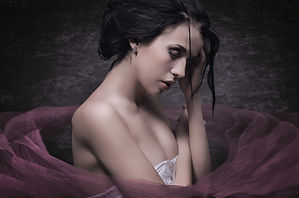 melancholy woman
