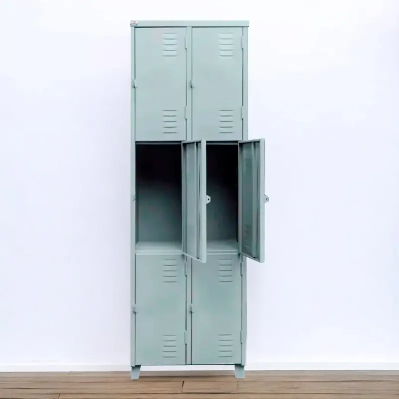 Armário Roupeiro para vestiário 6 portas médias