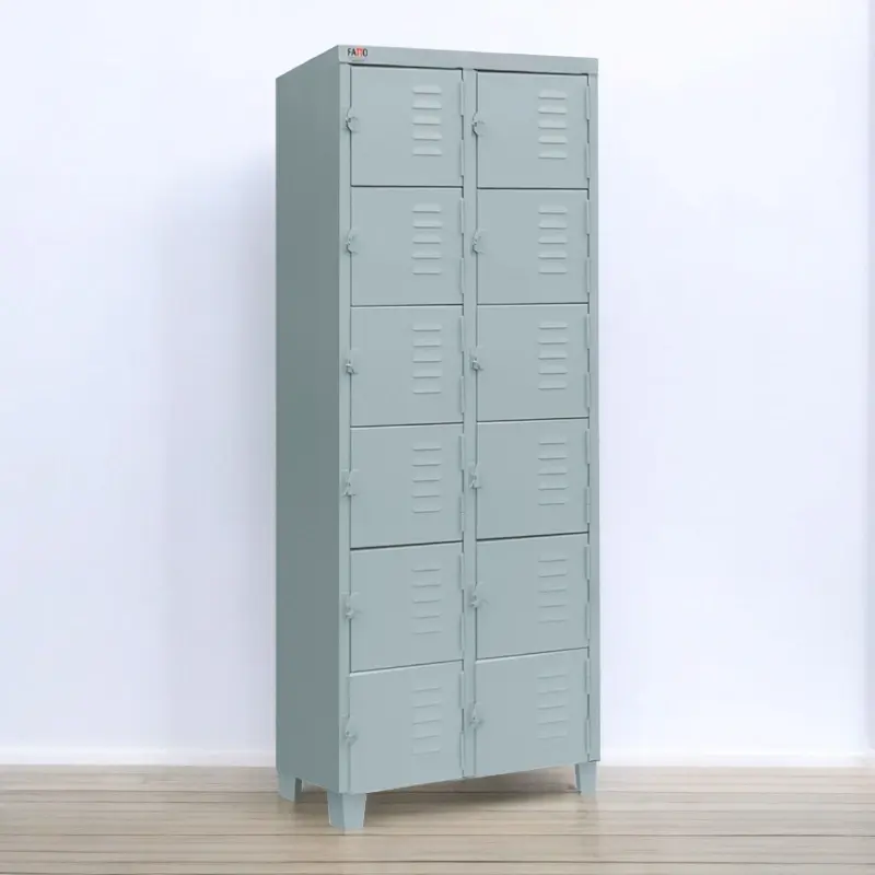 Armário Roupeiro Locker para vestiário 12 portas mini
