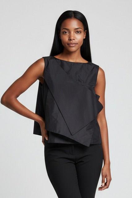 Asymetric Silk Top