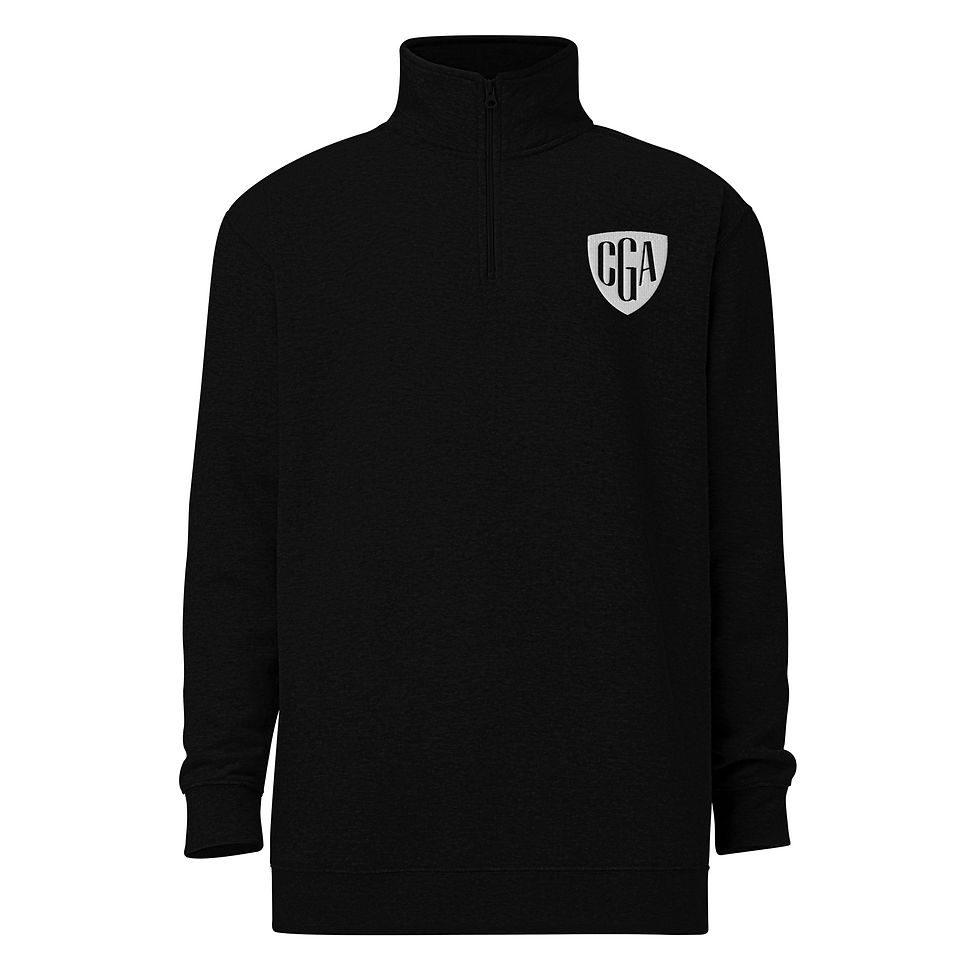 Thumbnail: CGA Shield - Unisex fleece pullover Black