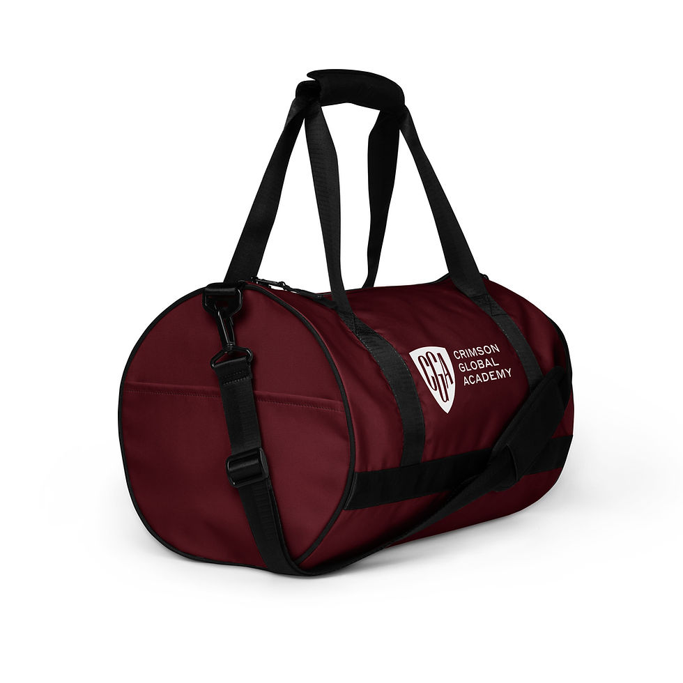 Thumbnail: CGA - All-over print gym bag burgundy