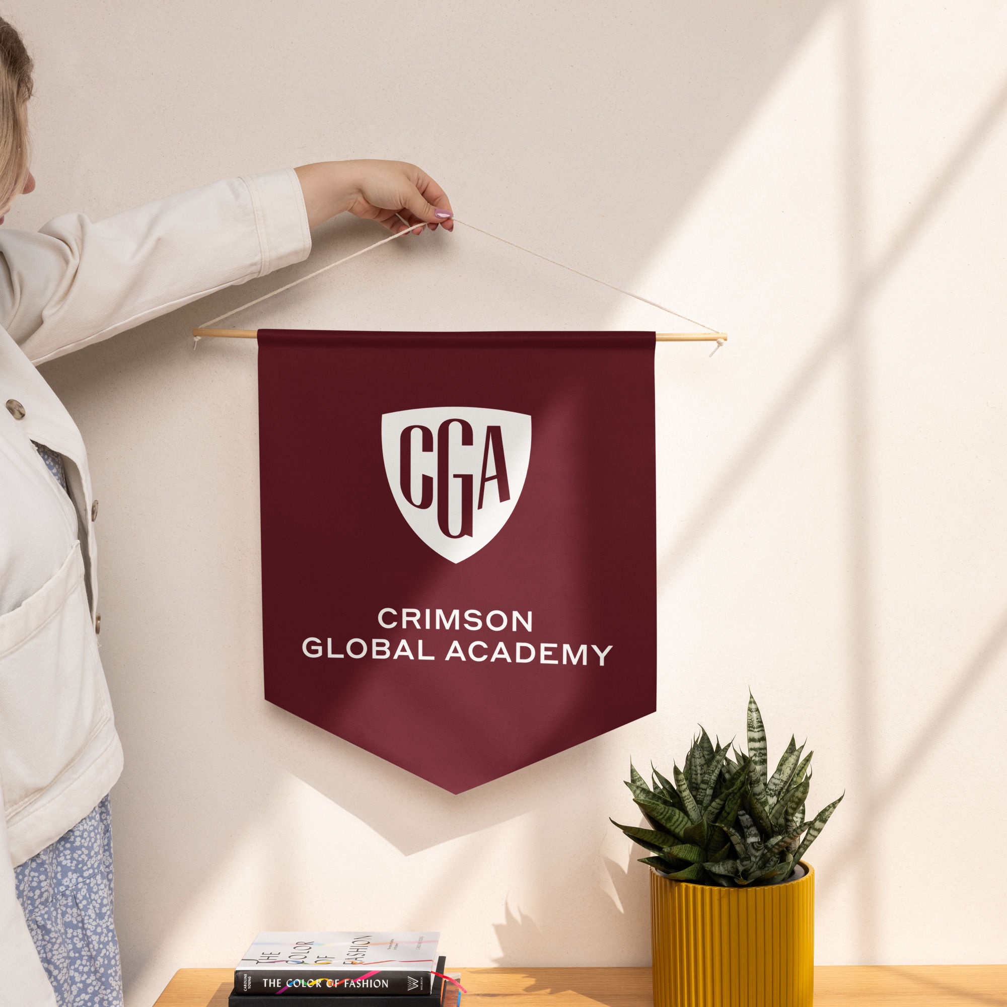 CGA Burgundy Pennant banner