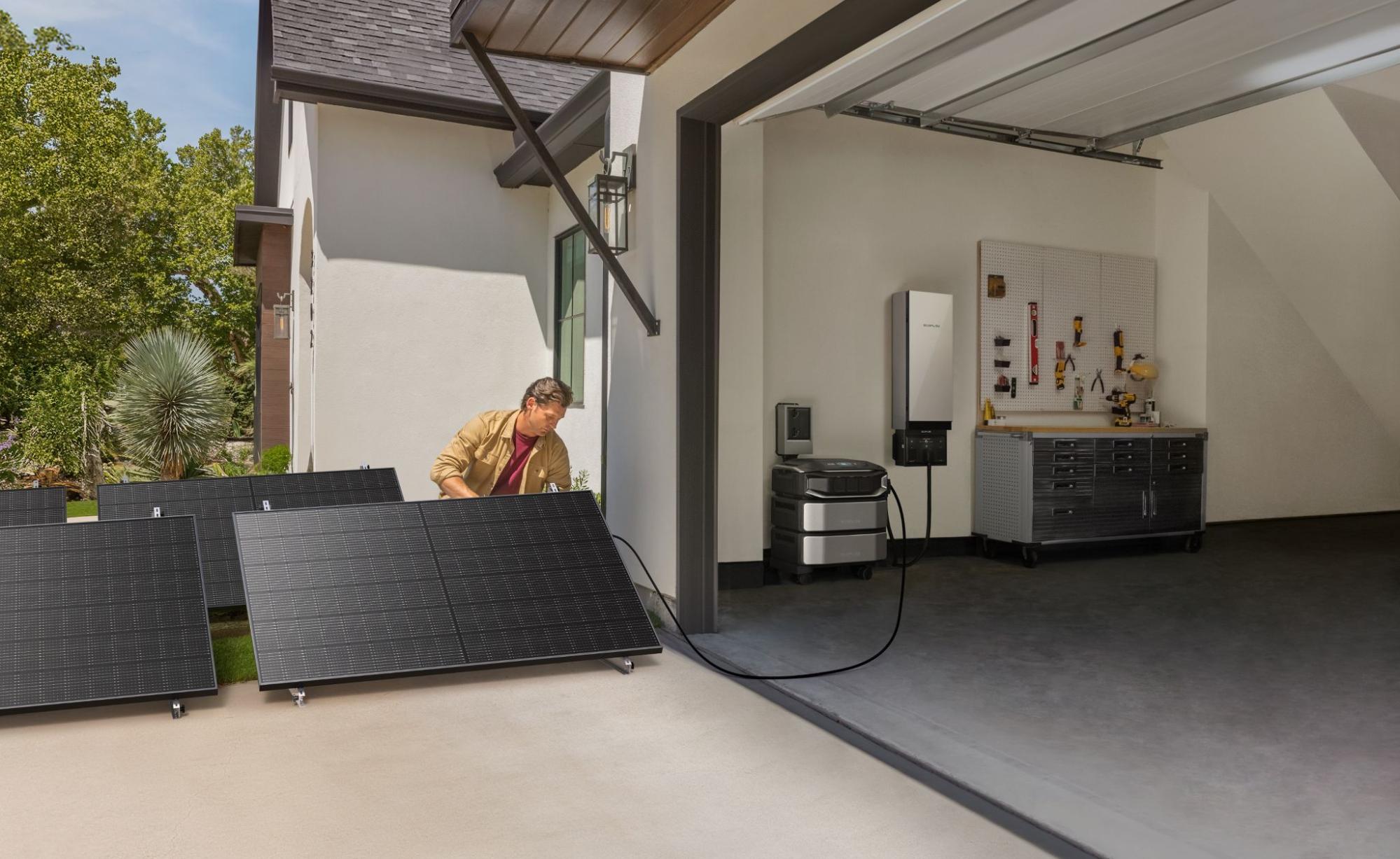 EcoFlow battery backup system installation by a certified installer