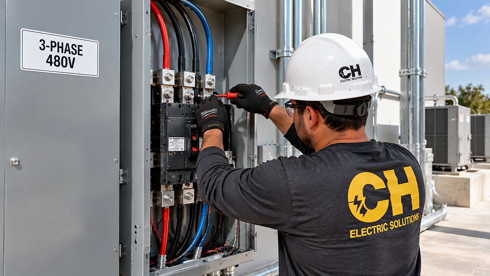 Three-phase commercial electrical distribution equipment