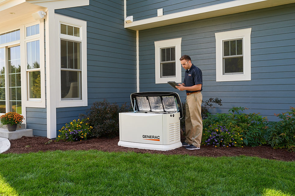 Professional Generac standby generator installation