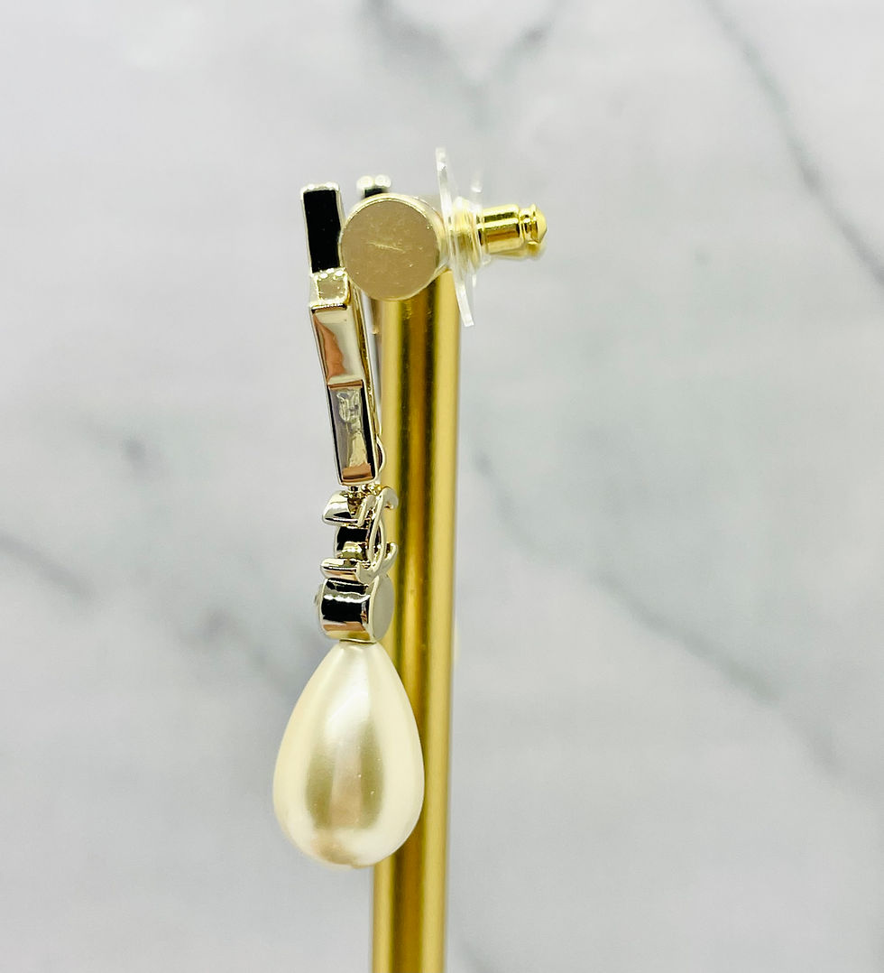 Thumbnail: CHANEL Star Button Earrings  - Pre owned