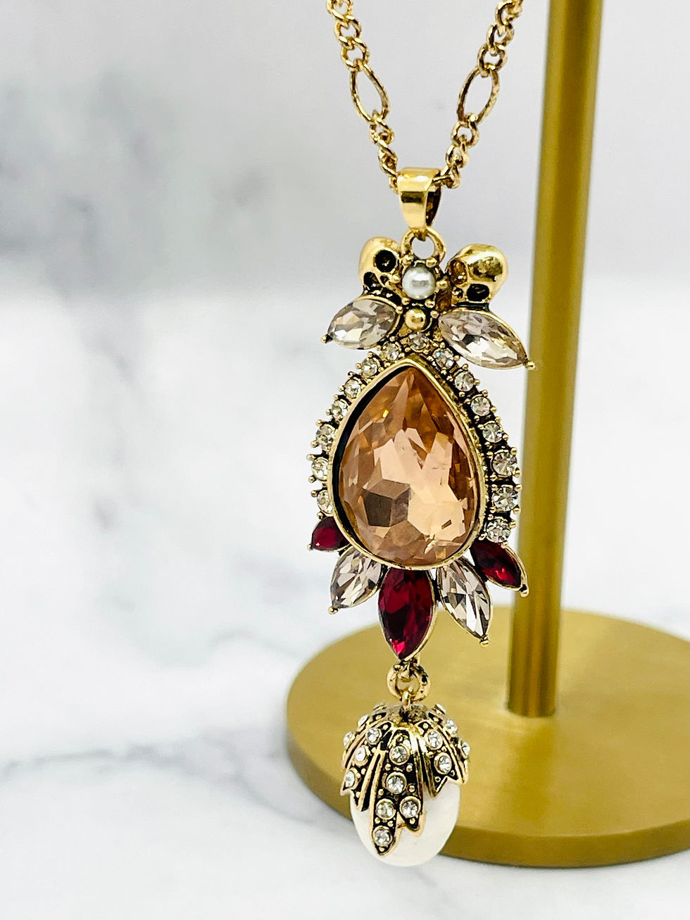 Thumbnail: ALEXANDER MCQUEEN Layered Statement Pendant Necklace - Pre-Owned