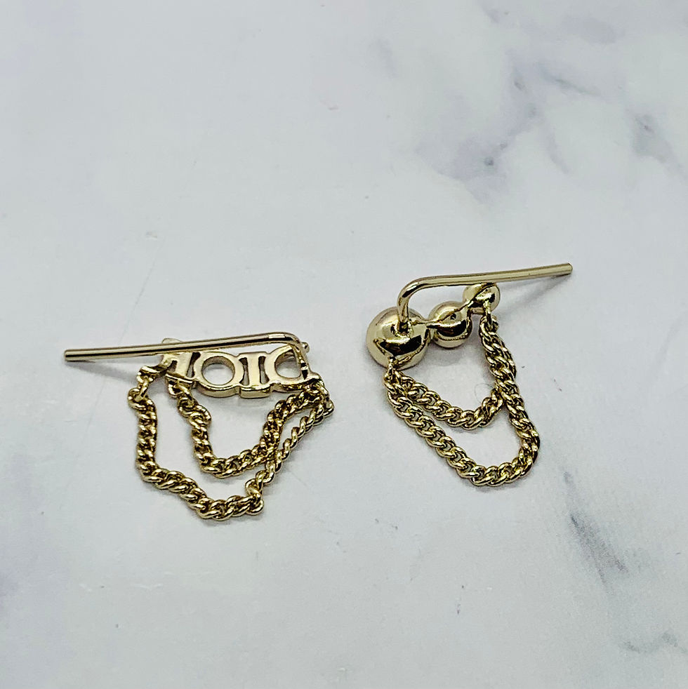 Thumbnail: CHRISTIAN DIOR Dio(r)evolution earrings - Pre owned