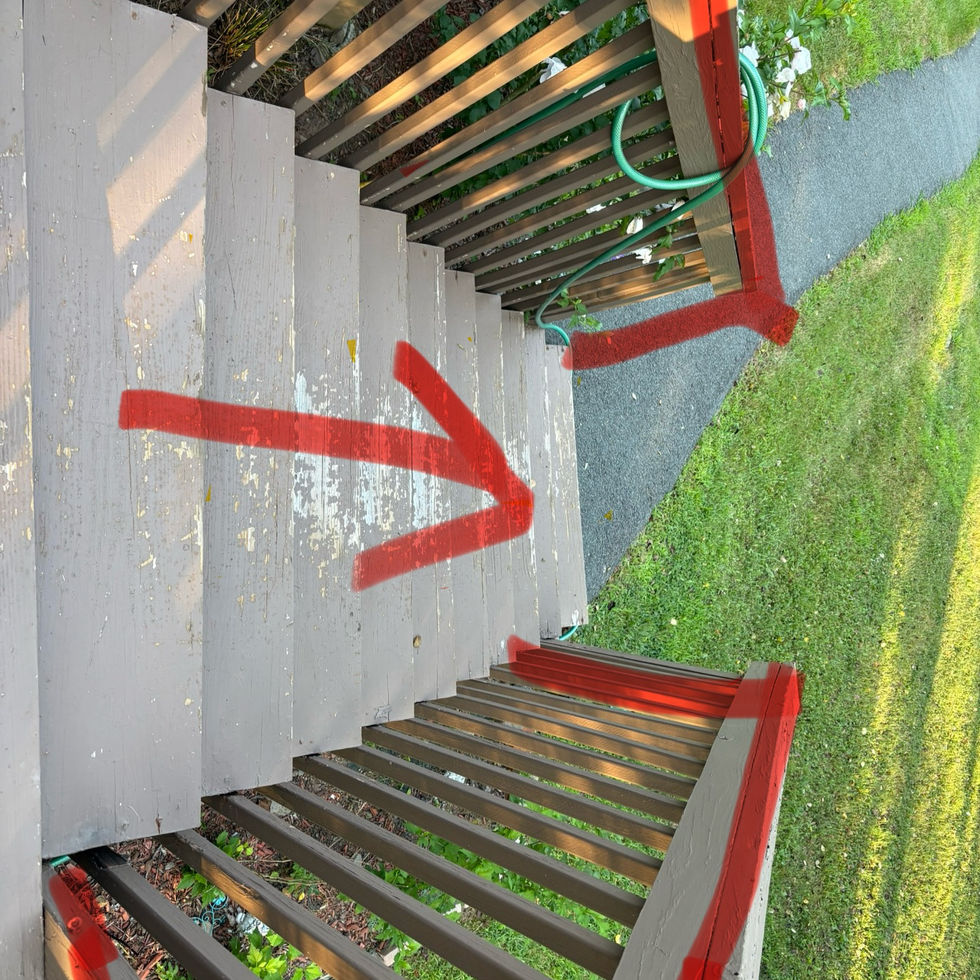 Deck stairs repairs and builds in Orange County NY – custom outdoor deck work by Shaping Houses.