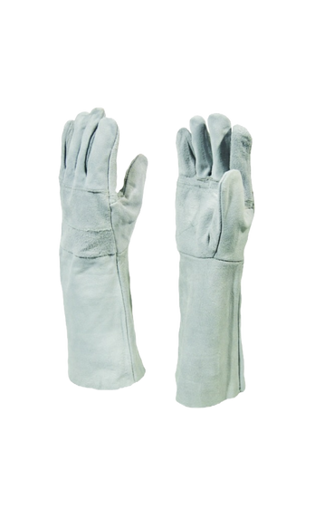 Chrome Leather Double Palm Elbow Length 20cm