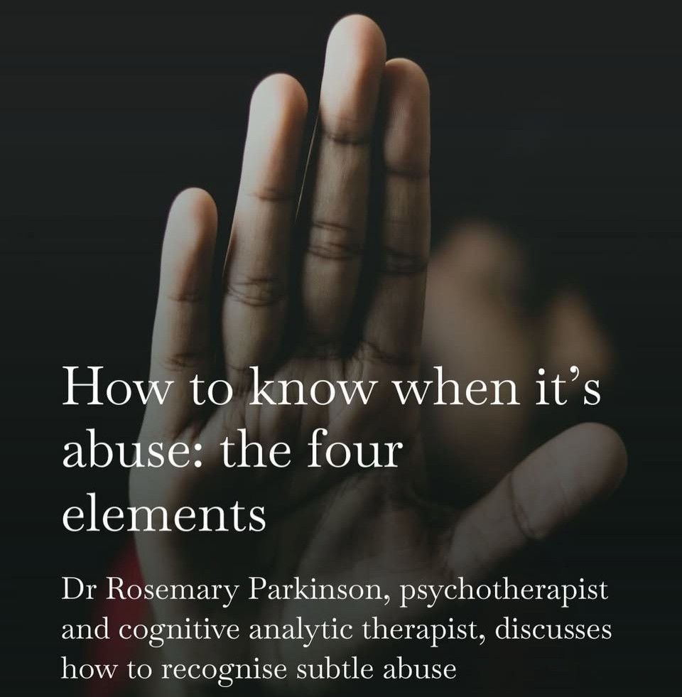 How to know when it's abuse: the four elements 