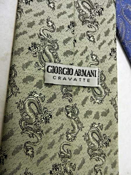Green Giorgio Armani Tie