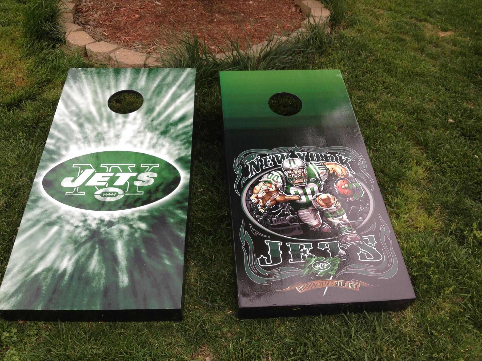 New York Jets Corn Hole Boards