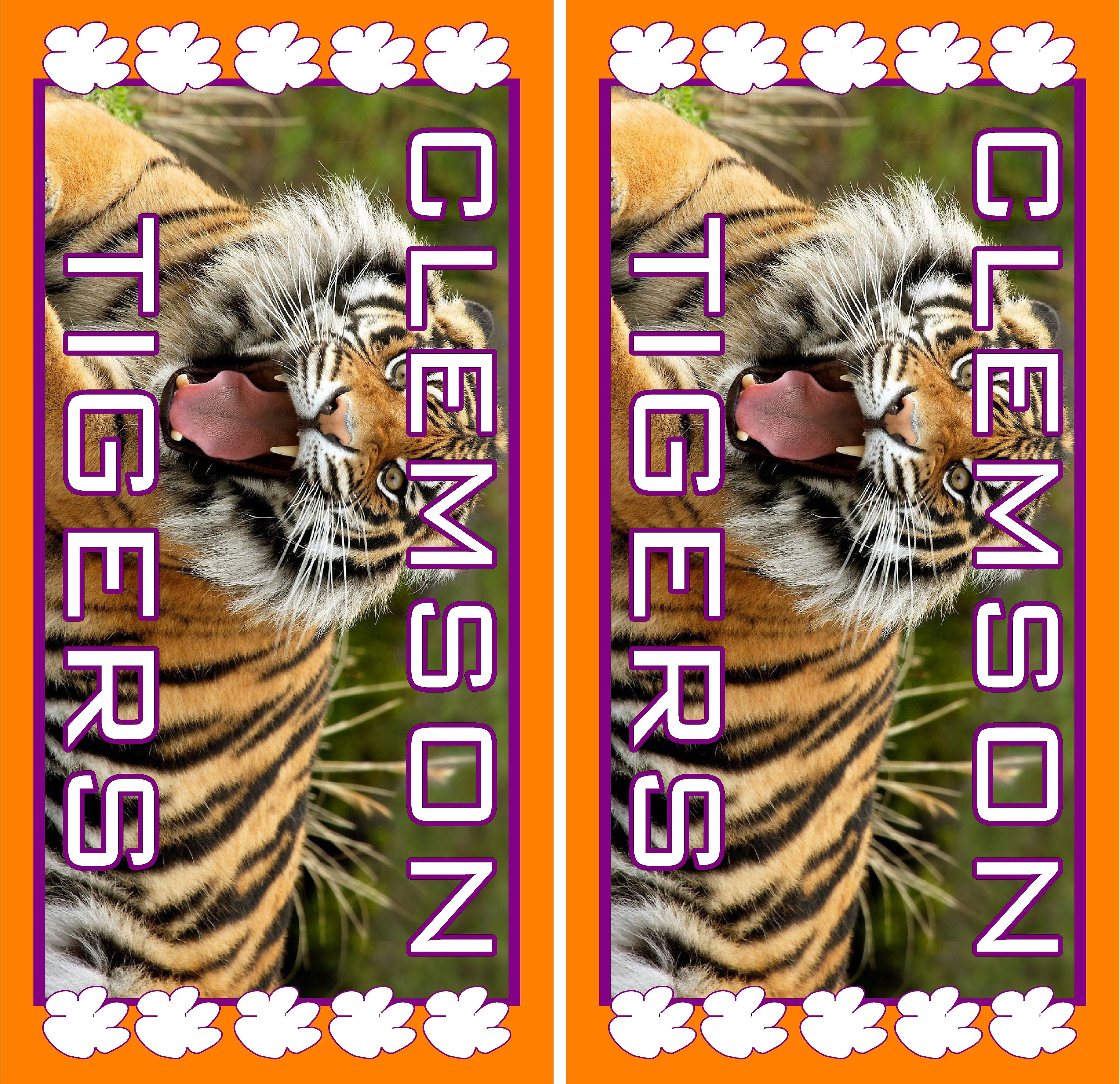 Clemson Tigers Corn Hole Boards