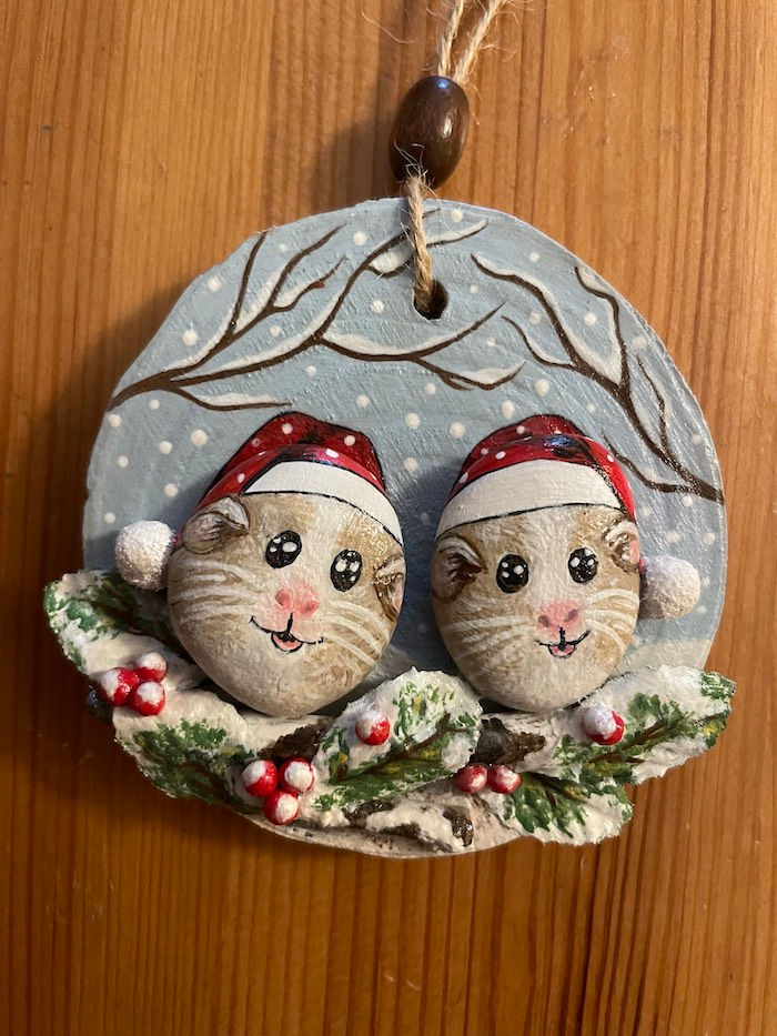 Thumbnail: Xmas Birds Hanging Artwork