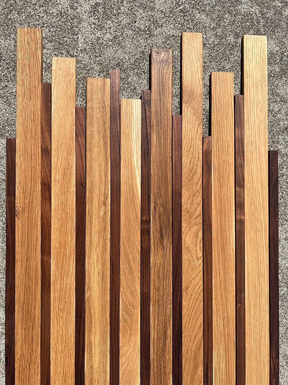 Thumbnail: Oak and Walnut Wall Art