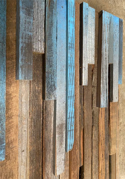 melting ice rustic reclaimed wood wall art