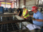 Employees working on Inertia Block Project