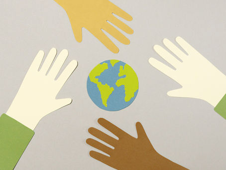 Hand Cutouts and an Earth Cutout.