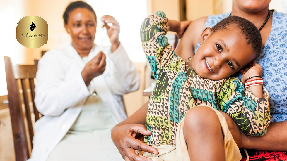 African Child Getting a Vaccine.