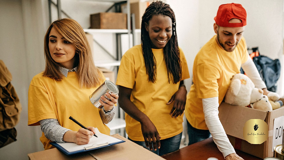 Charitable foundation volunteers.